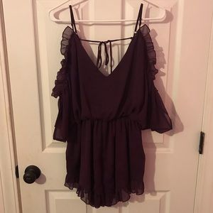Deep purple romper